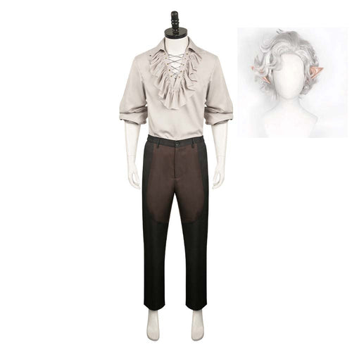Medieval Renaissance Costume:Man&Unisex Shirt Pants Wig Full Set Halloween Costume Cosplay Costume