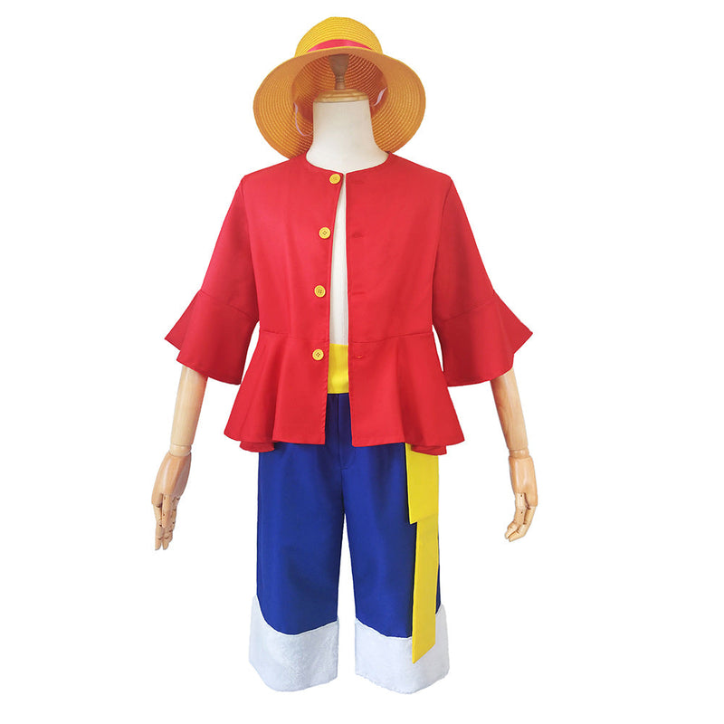SeeCosplay One Piece - Monkey D. Luffy Uniform Outfits Halloween Carnival Suit Cosplay Costume