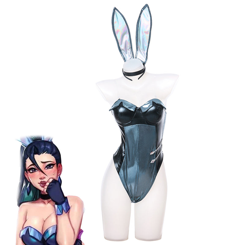 Female Seecosplay Game League of Legends LoL Kaisa Daughter of the Void KDA Bunny Girls Jumpsuit Halloween Cosplay Costume