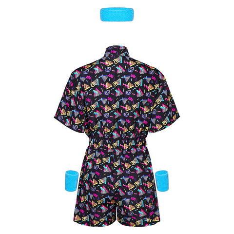 80s 90s Track Suits Adult Women 2 Piece Outfits Cosplay Costume Outfits Halloween Carnival Suit