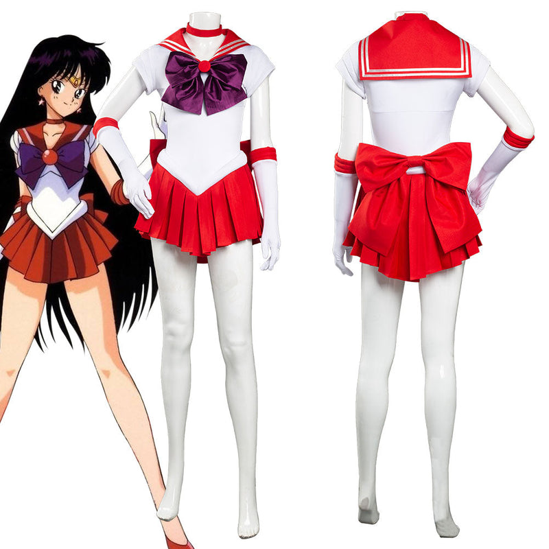 SeeCosplay Sailor Moon Hino Rei Uniform Dress Outfits Halloween Carnival Suit Cosplay Costume Female