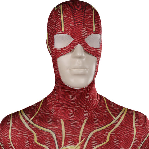 SeeCoplay The Flash Barry Allen Jumpsuit for Halloween Carnival Cosplay Costume