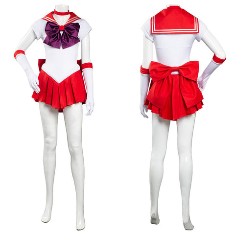 SeeCosplay Sailor Moon Hino Rei Uniform Dress Outfits Halloween Carnival Suit Cosplay Costume