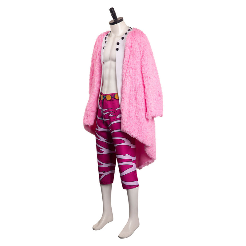 Anime One Piece:Cosutme Donquixote Doflamingo Outfits Halloween Carnival Cosplay Costume