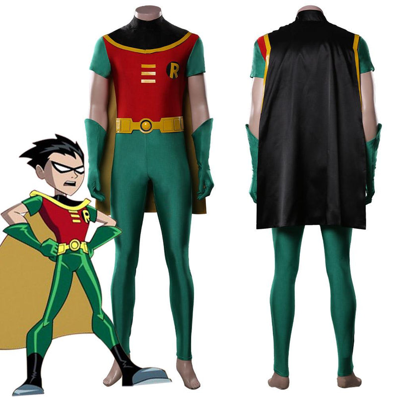 SeeCosplay Teen Titans Robin Jumpsuit Outfits Halloween Carnival Costume Cosplay Costume