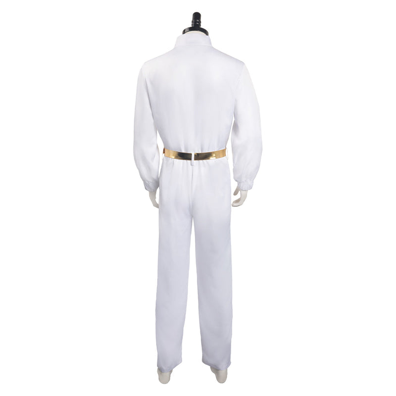 Movie Barbie:Ken White Men Outfits Halloween Carnival Cosplay Costume