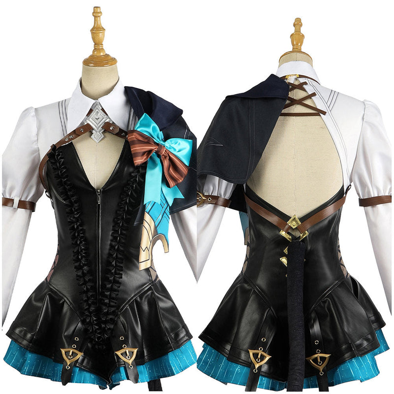 Video Game Genshin Impact Lynette Outfits Halloween Carnival Cosplay Costume