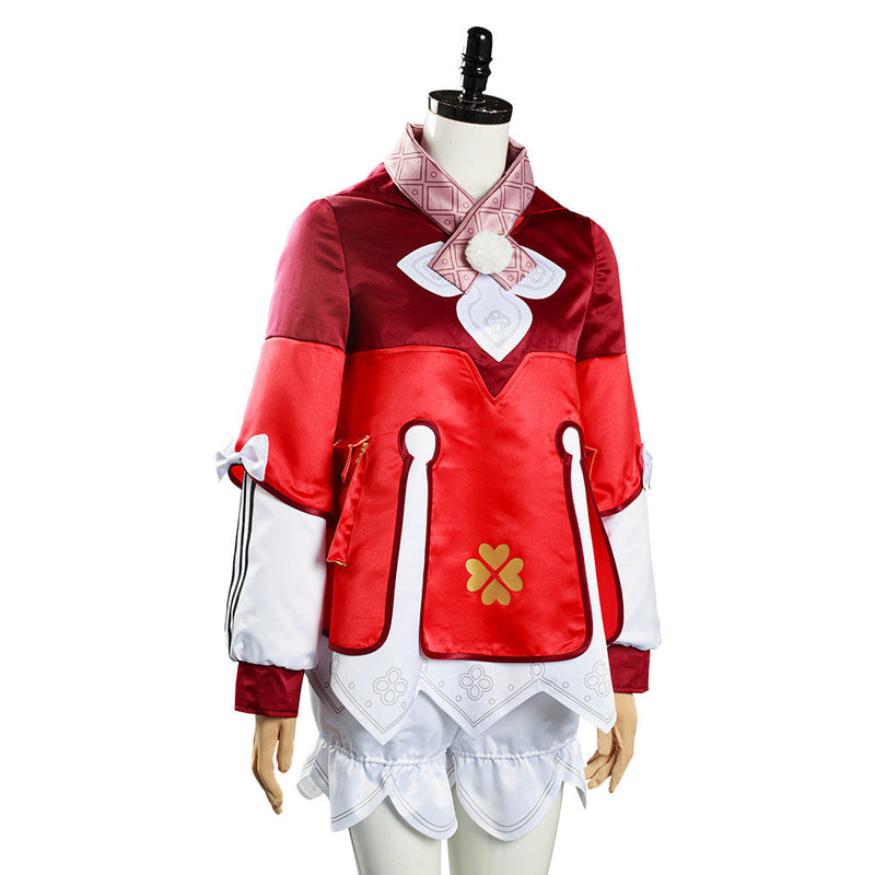 SeeCosplay Game Genshin Impact Klee Coat Hat Costume Outfits for Halloween Carnival Suit Cosplay Costume