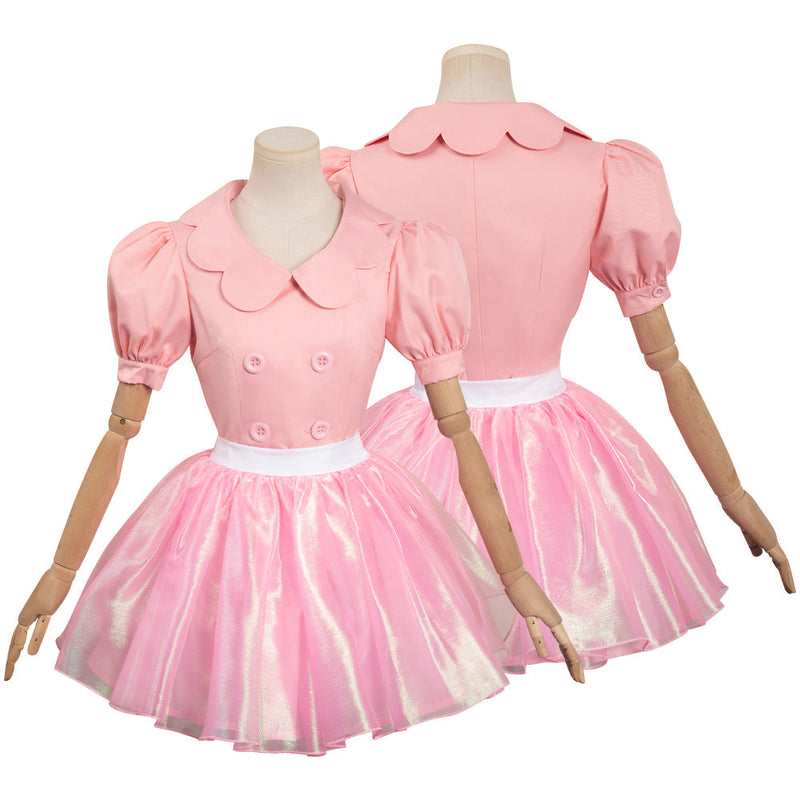 SeeCosplay BarB Pink Style Movie Yarn Skirt Pink Outfits Halloween Carnival Suit Cosplay Costume BarBStyle