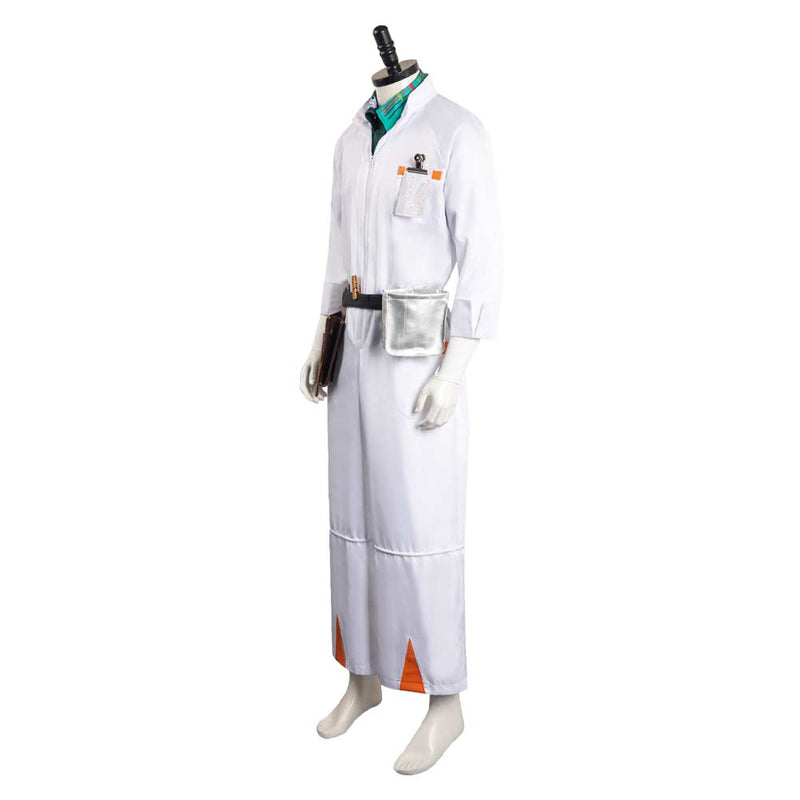 Back to the Future Doc Brown Men Jumpsuit Outfits Halloween Carnival Suit Cosplay Costume