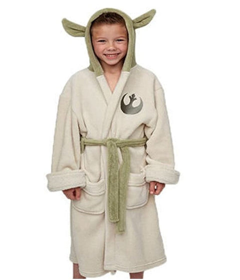 SeeCosplay Yoda Jedi Ears Fleece Bathrobe Kids Robe SWCostume