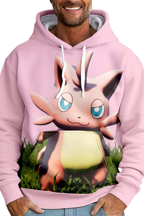 SeeCosplay Game Palworld Cattiva Adult Pink Cosplay Printed Pullover Hoodie Outfits Halloween Carnival Suit Cosplay Costume