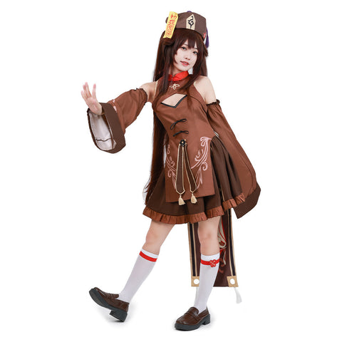 SeeCosplay Genshin Impact Hu Tao Cosplay Costume Original Design Zombie‘s Style Dress Costume Outfits for Halloween Carnival Suit Female