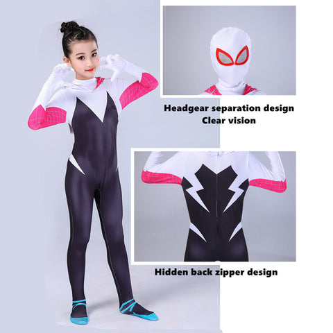 Seecosplay Halloween Female Spider Clothes Cosplay Tights Children Adult Hero Sspider-Man Costume
