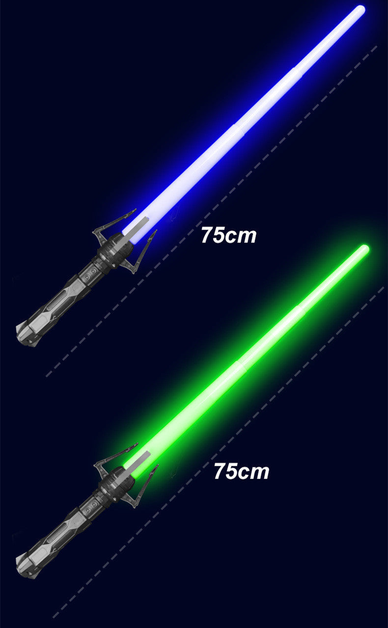 [All Sizes In Stock] Lightsabers 7 Colors Stretch 2-in-1 LED Laser Toy Halloween Accessories