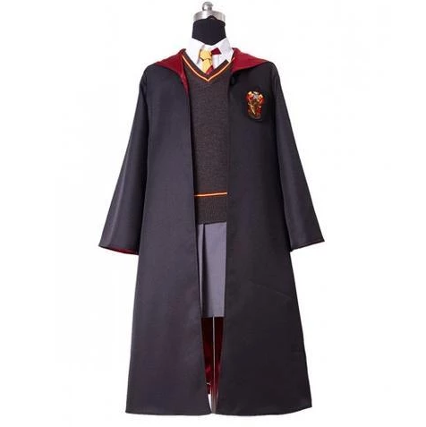 Movie Harry Potter Gryffindor Uniform Hermione Granger Cape Halloween Cosplay Costume for childs