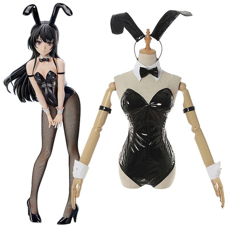 SeeCosplay Rascal Does Not Dream of Bunny Girl Senpai-Sakurajima Mai Bunny Girl Jumpsuit Outfits Halloween Carnival Suit Cosplay Costume