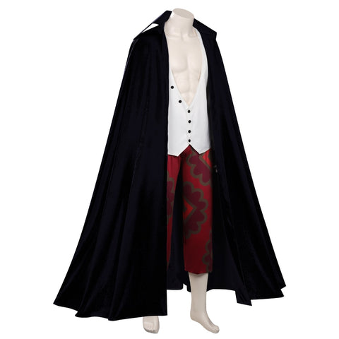 ONE PIECE RED Shanks Cosplay Costume Uniform Outfits Halloween Carnival Suit