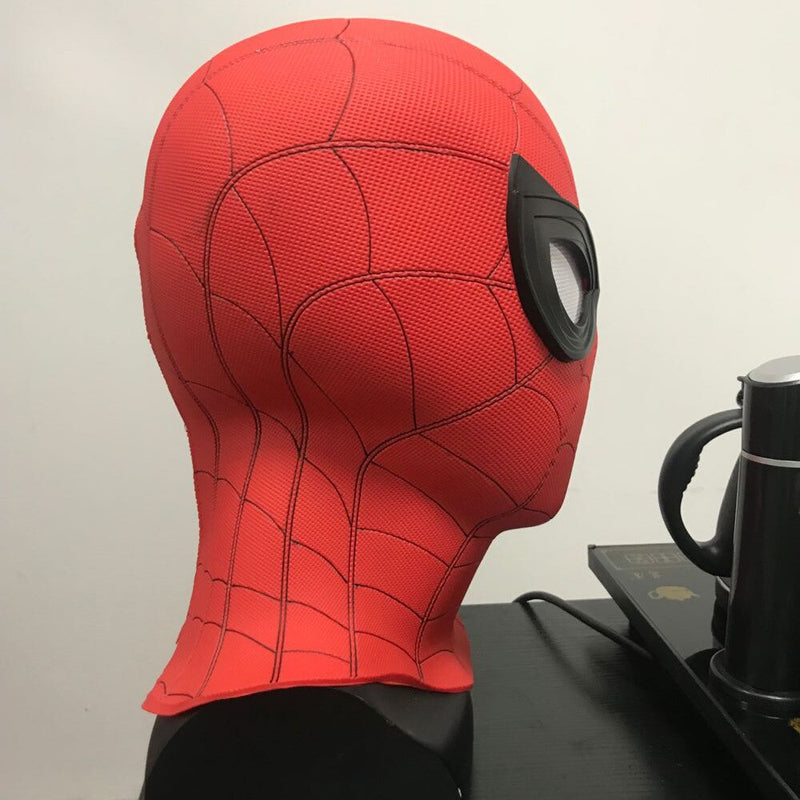 Seecosplay Film Spiderman Cosplay Maske Spider Man Helm Schwarz Stealth Version PVC Kopfbedeckung für Halloween Geschenk