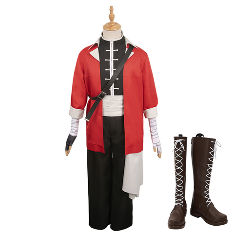 SeeCosplay Sousou No Frieren Anime Stark Red Costume for Halloween Carnival Cosplay Costume