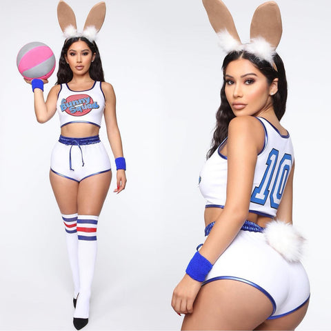 Seecosplay Movie Space  Lola Bunny Outfit Basketball Jersey Jam A New Legacy Halloween Carnival Cosplay Costume