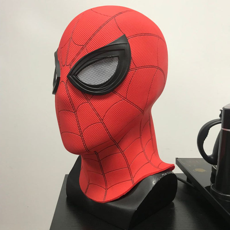 Seecosplay Movie Sspider-Man Costume Cosplay Mask Spiderman Costumes Helmet Black Stealth Version PVC Headgear for Halloween Gift