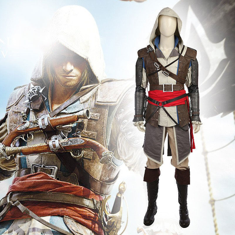 Seecosplay Assassin's Creed Edward James Kenway Suit Cospaly Costume