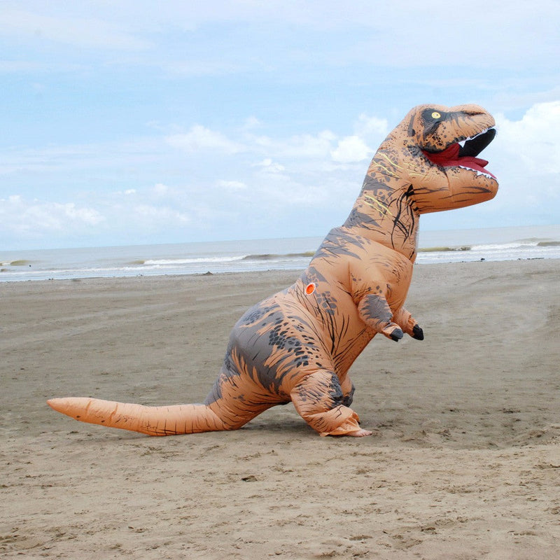 SeeCosplay T Rex Inflatable Dinosaur Costume Adult Child Kid Blow Up Jurassic World Cosplay Suit