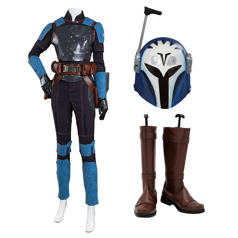 SeeCosplay The Mando S2 Bo-Katan Kryze Costume for Cosplay Wig Helmet Shoes Full Set Halloween Carnival Suit Cosplay Costume