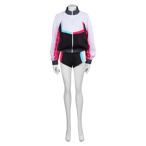 Spider-Man Costume: Across the Spider-Verse Gwen Sportswear Outfits Halloween Carnival Spiderman Costumes
