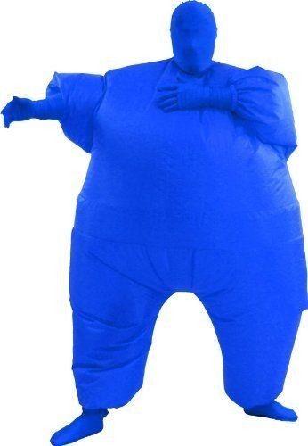Unter uns Aufblasbares Kostüm für Erwachsene, Ganzkörper-Overall, blaue Version