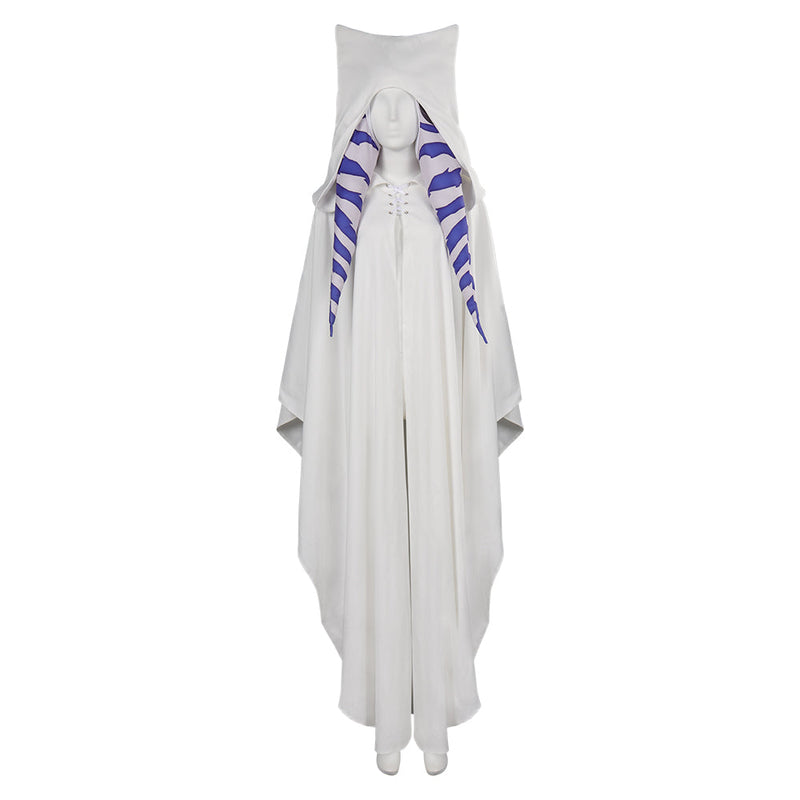 SeeCosplay Ahsoka Women White Cape Carnival Halloween Costume SWCostume Female