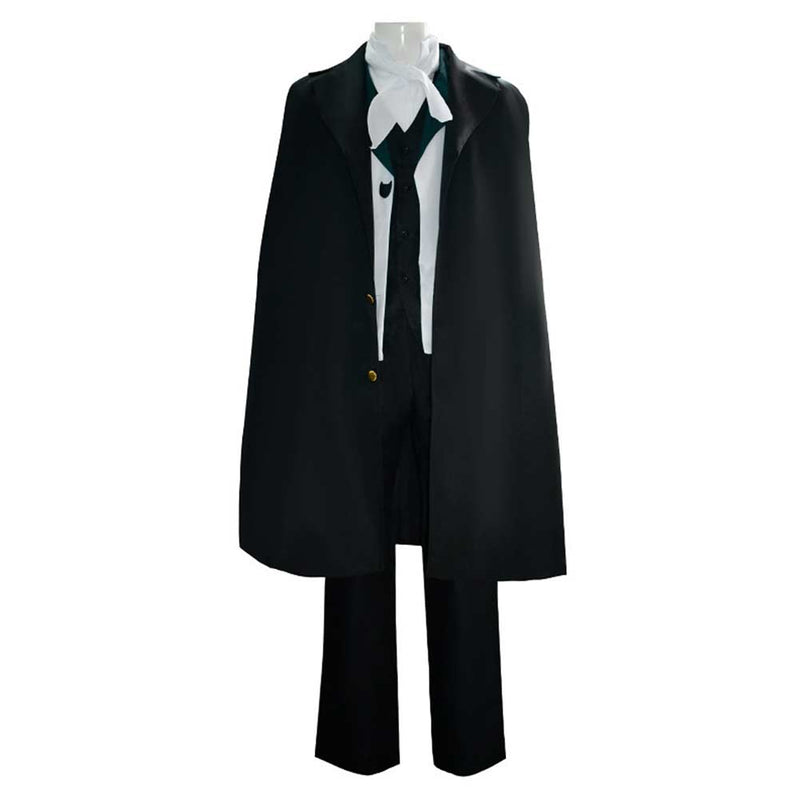 Seecosplay Bungo Stray Dogs Edgar Allan Poe Black Outfits Party Carnival Halloween Cosplay Costume
