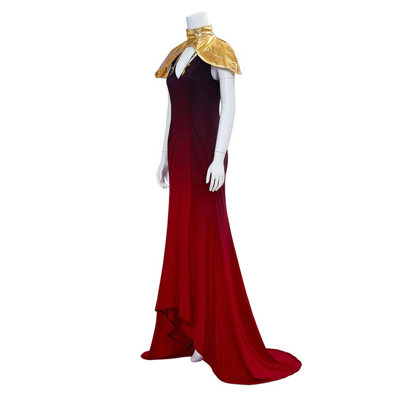 [All Sizes In Stock] Castlevania: Carmilla Red Women Dress Party Carnival Halloween Cosplay Costume Female