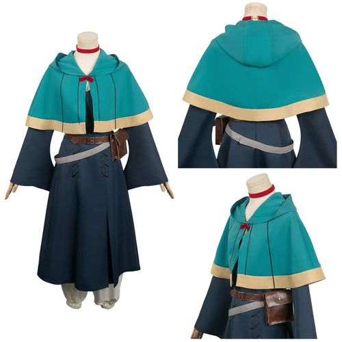 Anime Delicious In Dungeon 2023 Marcille Green Set Outfits Cosplay Costume Halloween Carnival Suit