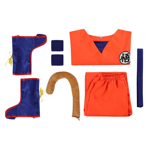 Anime Dragon Ball Son Goku Kids Children Outfits Party Carnival Halloween Cosplay Costume