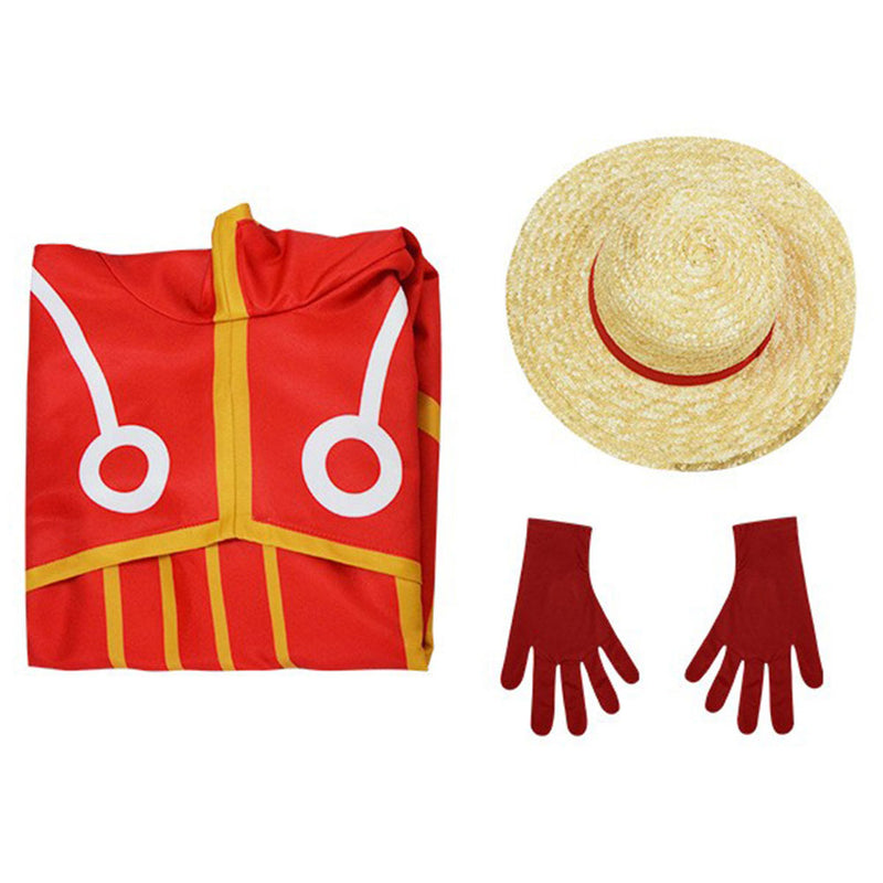 Anime One Piece Luffy Cosplay Costume Outfits Halloween Carnival Suit