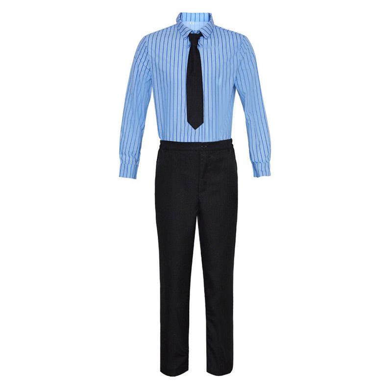 SeeCosplay One Piece Sanji Blue Shirt Pants Outfits Halloween Carnival Party Disguise Costume