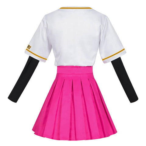 Anime OSHI NO KO Ai Hoshino Pink Women Sportwear Skirt Party Carnival Halloween Cosplay Costume