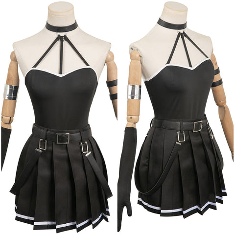 Anime Sousou No Frieren Ubel Women Black Dress Cosplay Costume Outfits Halloween Carnival Suit