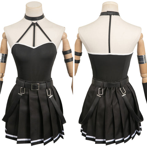 Anime Sousou No Frieren Ubel Women Black Dress Cosplay Costume Outfits Halloween Carnival Suit