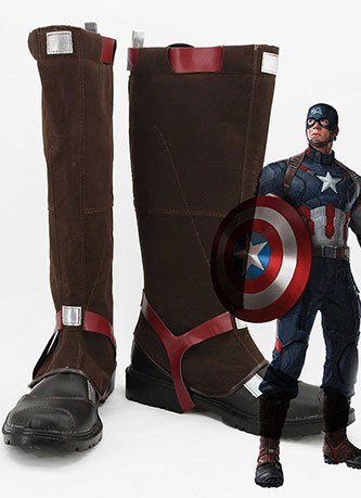 SeeCospaly Avengers: Age of Ultron Captain America Steve Rogers Cosplay Shoes