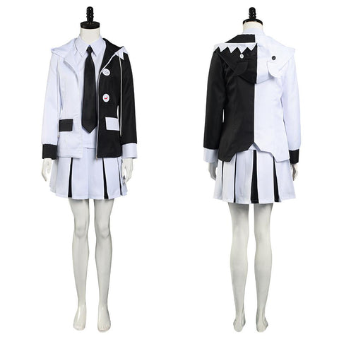 Female Seecosplay Anime Danganronpa Monokuma Shirt Skirt Uniform Outfits Halloween Carnival Suit Cosplay Costume