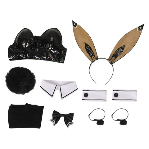 SeeCosplay NIKKE: The Goddess of Victory Noir Bunny Girl Outfits Halloween Carnival Cosplay Costume