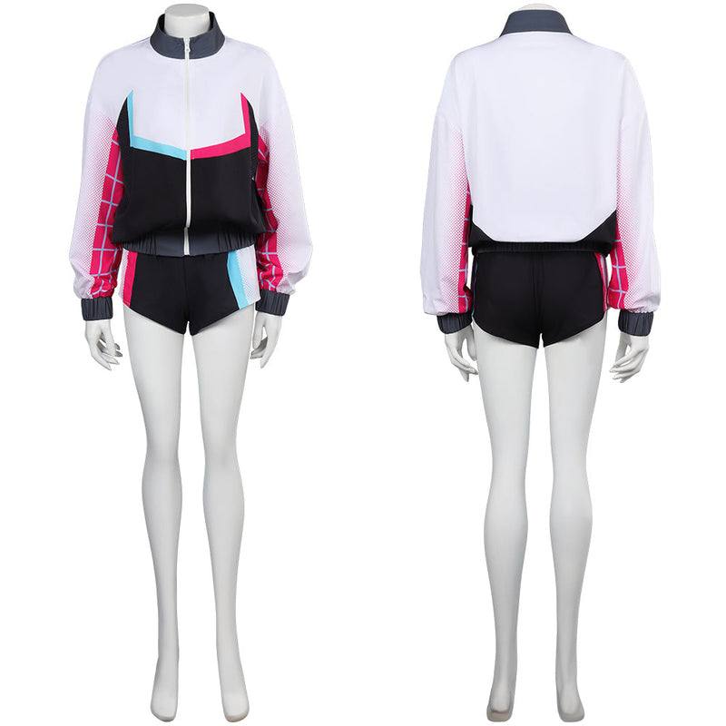 Spider-Man Costume: Across the Spider-Verse Gwen Sportswear Outfits Halloween Carnival Spiderman Costumes Female