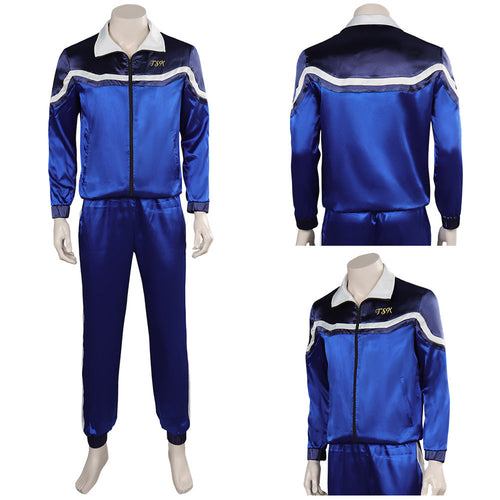 Blue Beetle: Mr.Reyes Fashion Collocation Blue Complete Set Adult Party Halloween Cosplay Costume