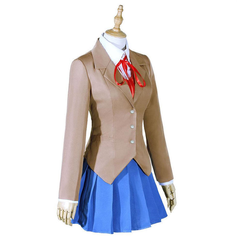 SeeCosplay Doki Doki Literature Club Monika Outfits Halloween Carnival Suit Cosplay Costume