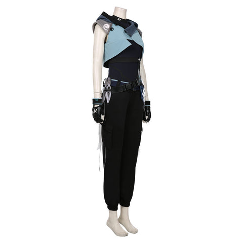 SeeCosplay Game Valorant Jett Cosplay Costume Halloween Jumpsuit Outfit Cosplay Costume Female