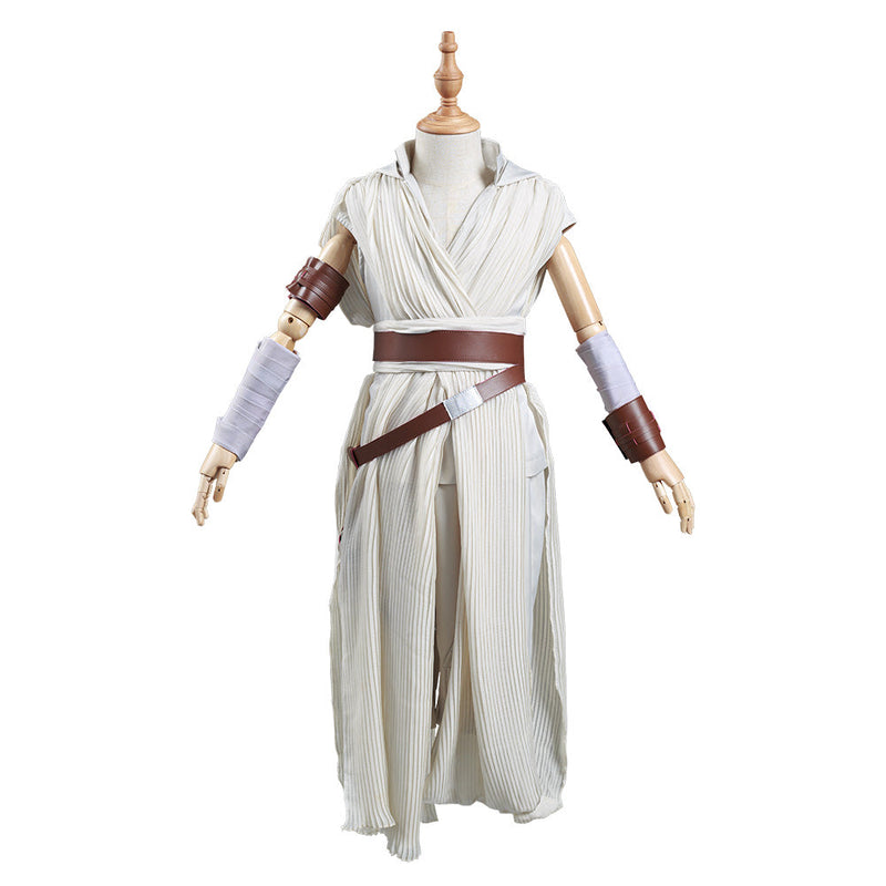 [Full In Stock] The Rise of Skywalker Rey Kids Children Costume Halloween Carnival Suit