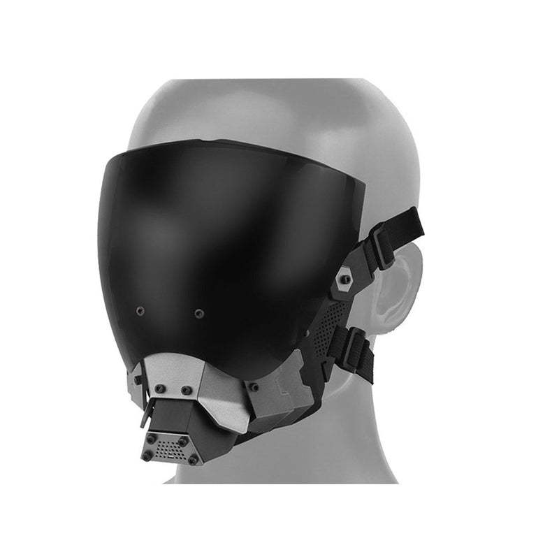 SeeCosplay Cyberpunk 2077 Costume Latex Black Masks Helmet Masquerade Halloween Party Props